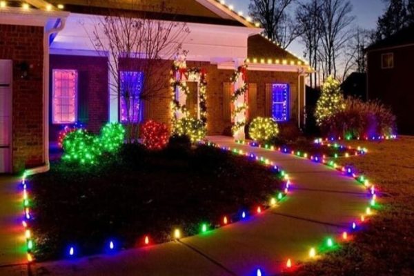 Christmas outdoor light decor