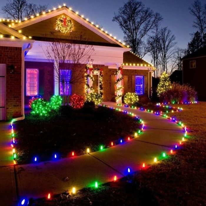 Christmas outdoor light decor