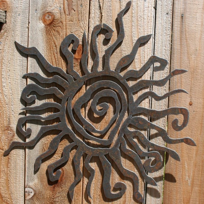 Sun outdoor wall decor