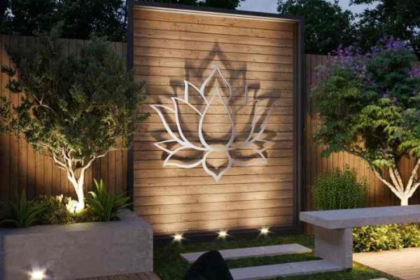 Modern outdoor wall decor