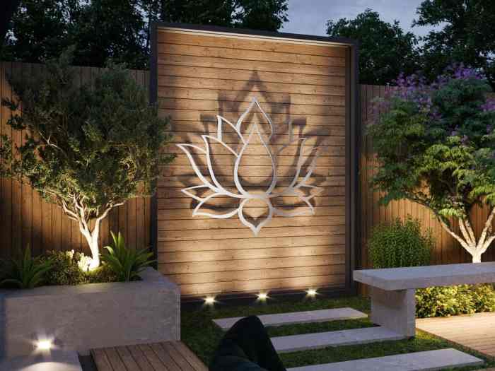 Modern outdoor wall decor