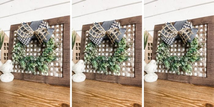 Dollar tree sink mat for outdoor decor